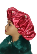 Burgundy Sexy Satin Bonnet